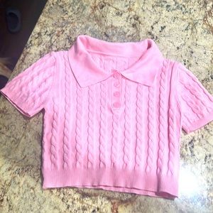 Pink Crop sweater